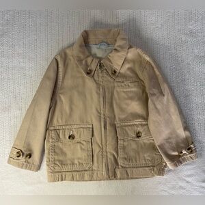 GAP Tan Utility Jacket with Adjustable Cuffs and Relaxed Fit